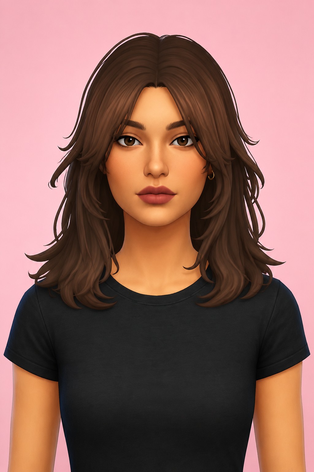 Oka Hair custom content (CC) for Sims 4 by jo_se_oh