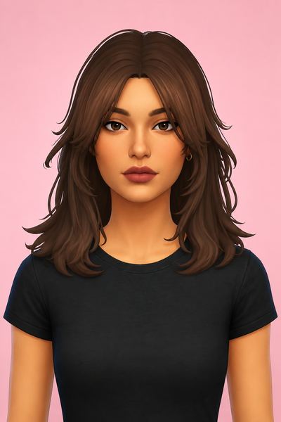 Oka Hair custom content (CC) for Sims 4 by jo_se_oh