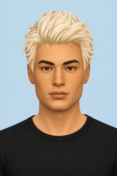 Wolfgang Hair custom content (CC) for Sims 4 by jo_se_oh