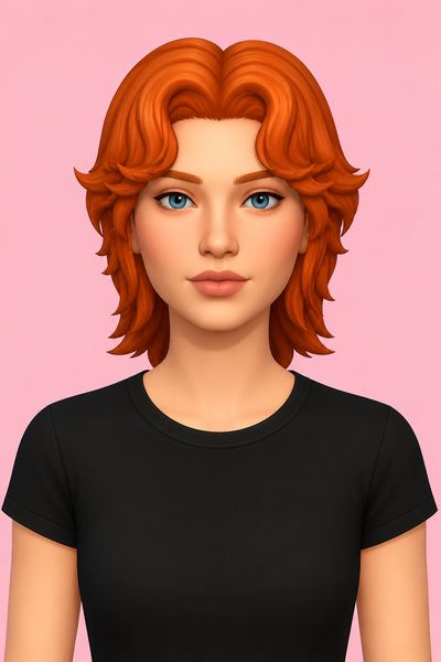 Leonard Hair custom content (CC) for Sims 4 by jo_se_oh