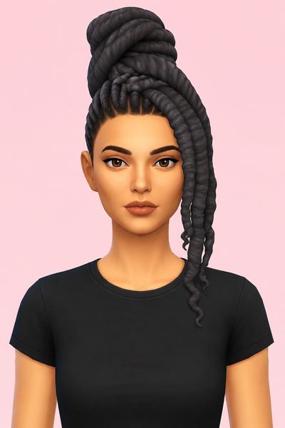 Elina Hair custom content (CC) for Sims 4 by jo_se_oh