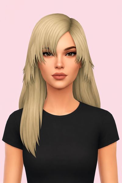 Sniper Wolf Hair (Hair Commissions) custom content (CC) for Sims 4 by jo_se_oh
