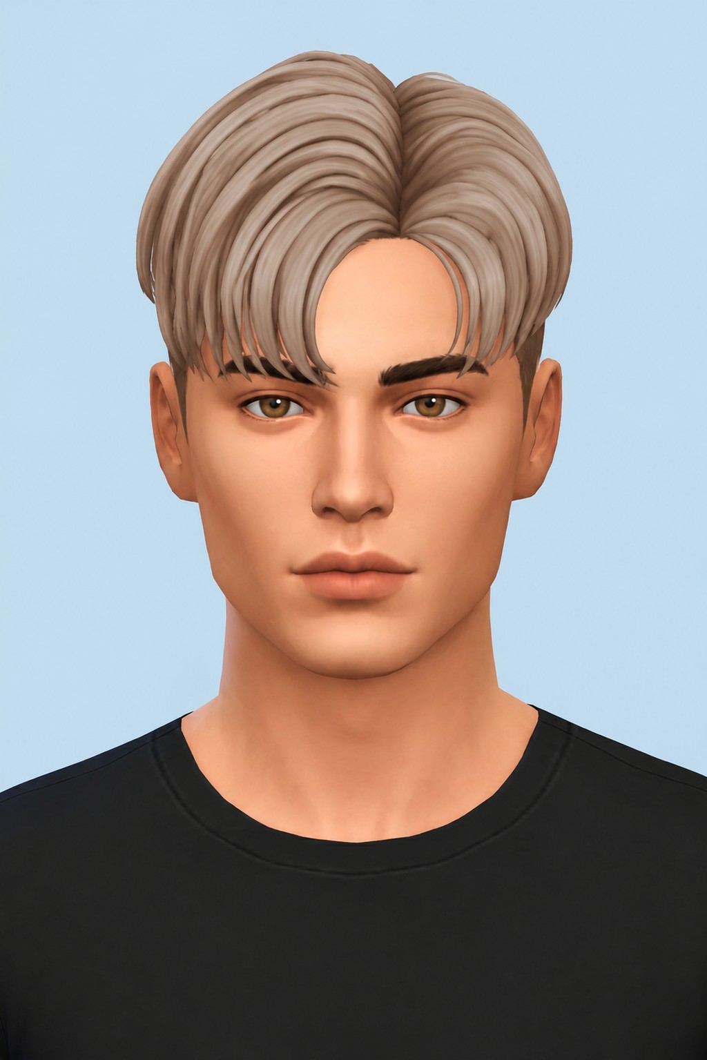 Salvador Hair custom content (CC) for Sims 4 by johnnysims