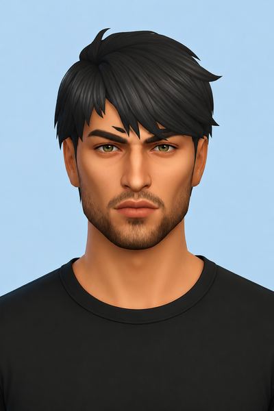 Michio Hair (Hair Commissions) custom content (CC) for Sims 4 by jo_se_oh