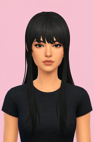 Na-Na Hair (Hair Commissions) custom content (CC) for Sims 4 by jo_se_oh