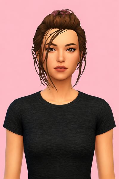 Amicia Hair (Hair Commissions) custom content (CC) for Sims 4 by jo_se_oh