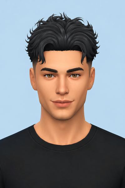Jamie Hair custom content (CC) for Sims 4 by jo_se_oh