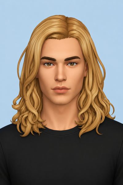 Lestat Hair (Hair Commissions) custom content (CC) for Sims 4 by jo_se_oh