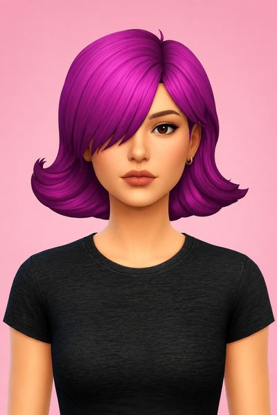 Jayde Hair (Maxis Match Version) custom content (CC) for Sims 4 by jo_se_oh