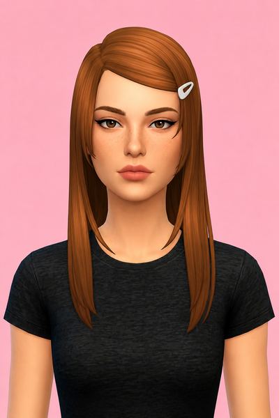Erica Hair (Hair Commissions) custom content (CC) for Sims 4 by jo_se_oh