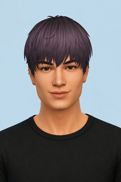 Lucien Hair (Hair Commissions) custom content (CC) for Sims 4 by jo_se_oh