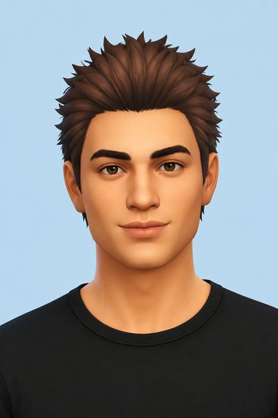 Hikaru Hair (Hair Commissions) custom content (CC) for Sims 4 by jo_se_oh