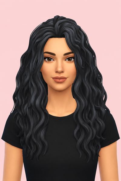 Dianne Hair custom content (CC) for Sims 4 by jo_se_oh