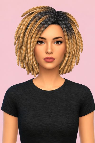 Mila Hair custom content (CC) for Sims 4 by jo_se_oh