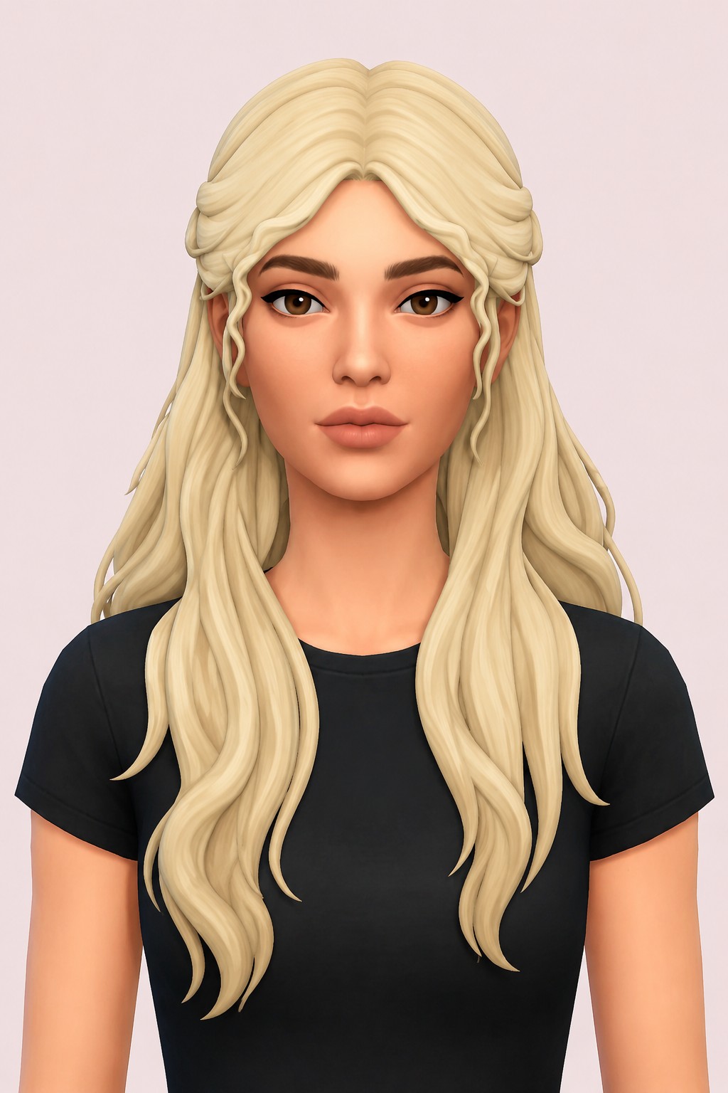 Lyra Hair custom content (CC) for Sims 4 by jo_se_oh