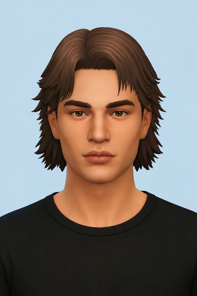 Otacon Hair (MGS4) - Hair Commissions custom content (CC) for Sims 4 by jo_se_oh