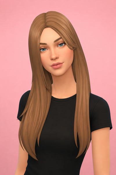Riley Hair custom content (CC) for Sims 4 by jo_se_oh