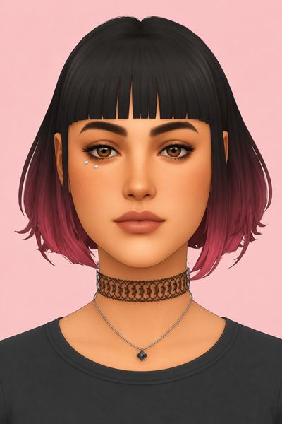 Pixie Hair Overlay custom content (CC) for Sims 4 by jo_se_oh