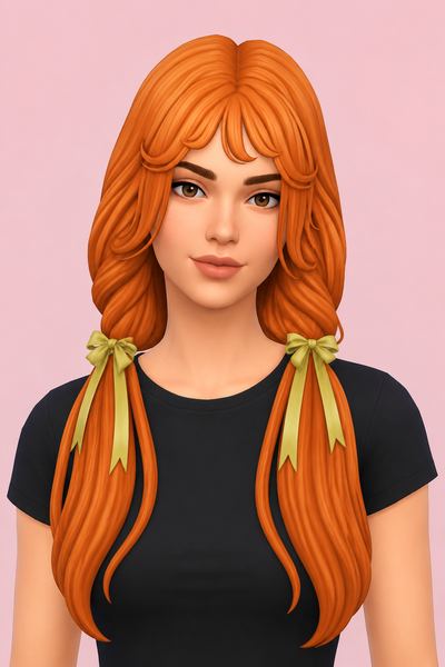 Gwen Hair & Accessory custom content (CC) for Sims 4 by jo_se_oh