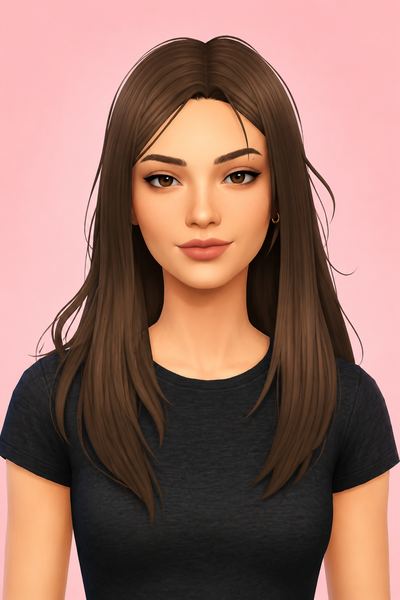 Cassie Hair (Hair Commissions) custom content (CC) for Sims 4 by jo_se_oh