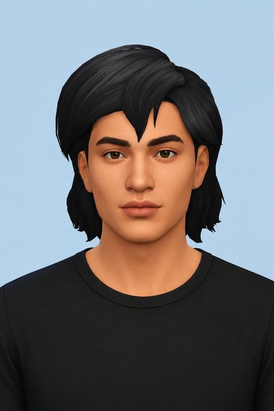 Aladdin Hair (Hair Commissions) custom content (CC) for Sims 4 by jo_se_oh