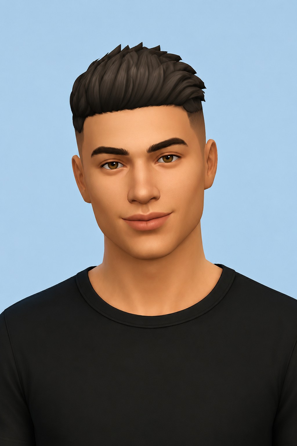 Dixon Hair custom content (CC) for Sims 4 by jo_se_oh
