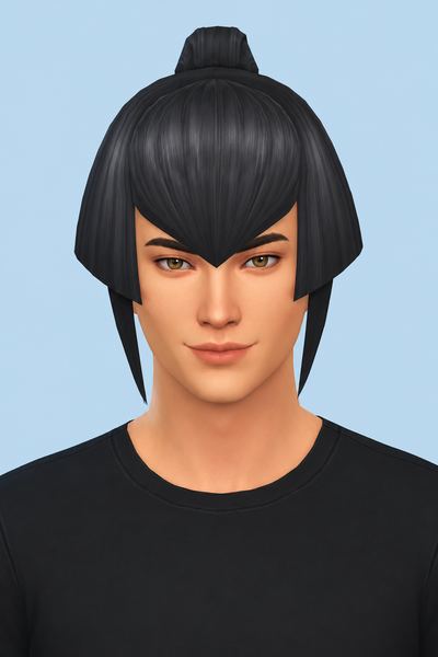 Flynn (Shin Megami Tensei IV) Hair - Hair Commissions custom content (CC) for Sims 4 by jo_se_oh