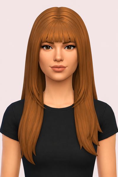 Hazel Hair custom content (CC) for Sims 4 by jo_se_oh