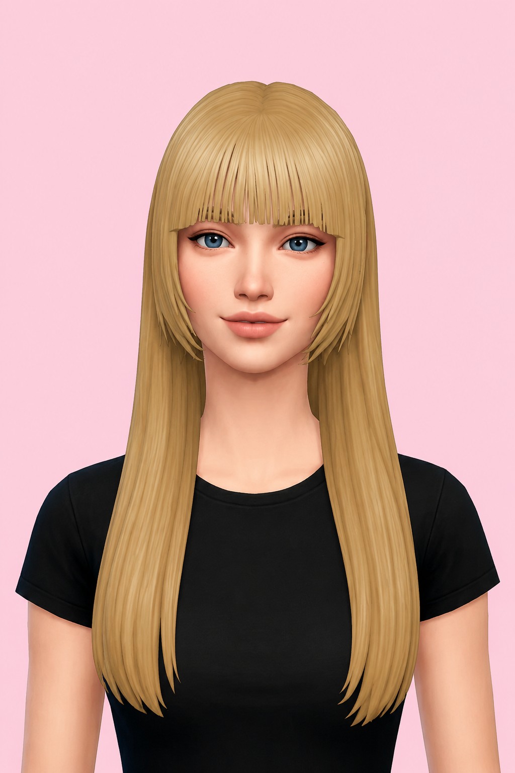 Brielle Hair custom content (CC) for Sims 4 by jo_se_oh