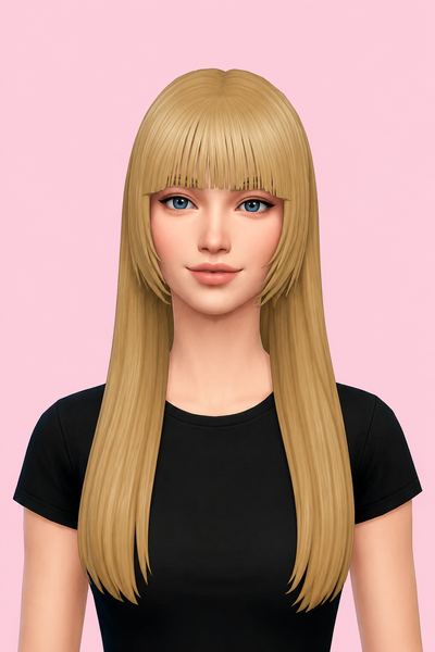 Brielle Hair custom content (CC) for Sims 4 by jo_se_oh