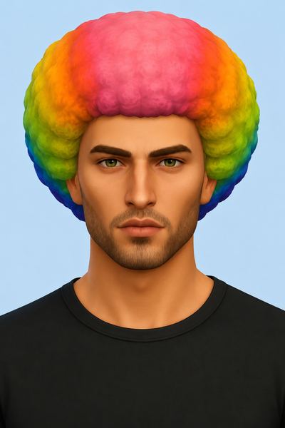 Randy Hart Hair & Wig (The Sims Bustin' Out to The Sims 4 hair recreation) custom content (CC) for Sims 4 by jo_se_oh