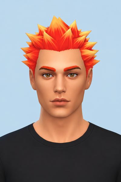 Rob Tutti Hair (The Sims Bustin' Out to TS4 hair conversion) - FREE custom content (CC) for Sims 4 by jo_se_oh