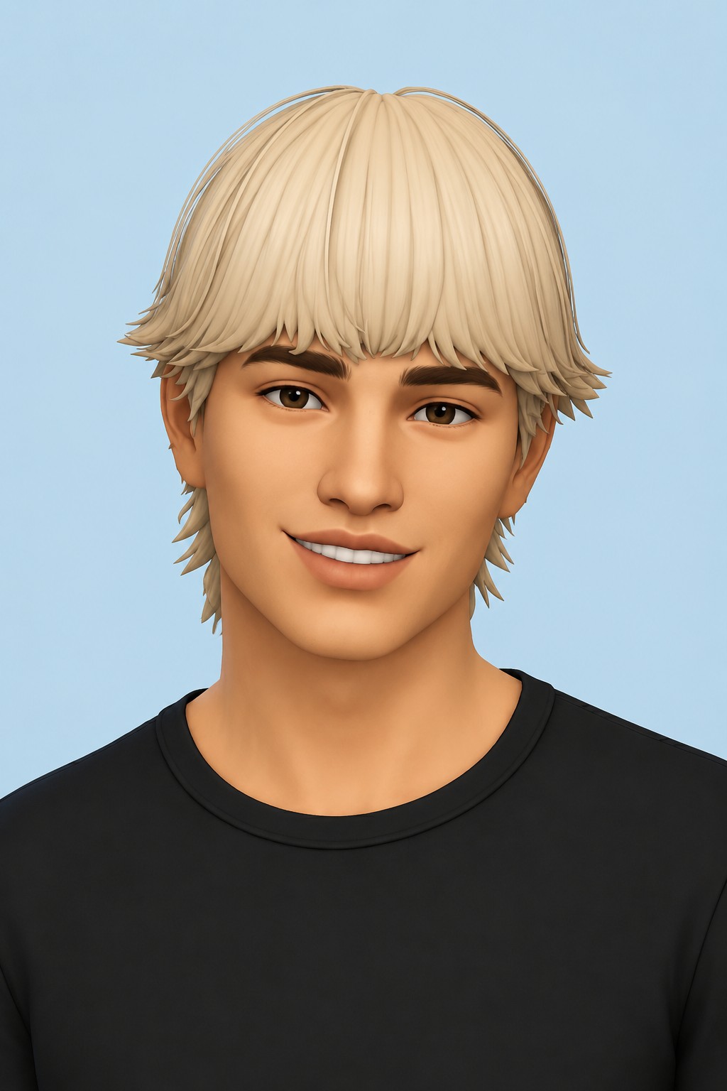 Jessiah Hair custom content (CC) for Sims 4 by jo_se_oh