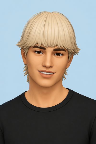 Jessiah Hair custom content (CC) for Sims 4 by jo_se_oh