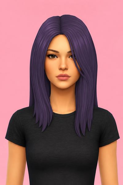 Xal Hair (Hair Commissions) custom content (CC) for Sims 4 by jo_se_oh