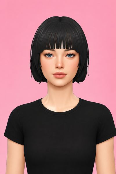 Kia Hair (Hair Commissions) custom content (CC) for Sims 4 by jo_se_oh