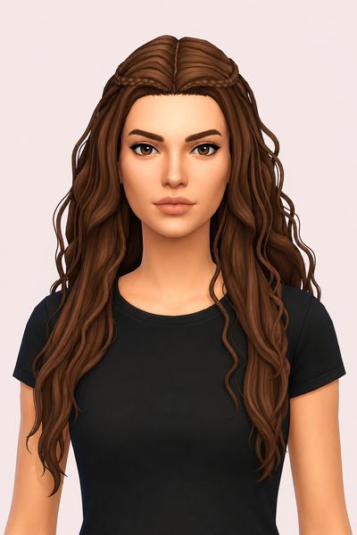 Katherine Hair (Hair Commissions) custom content (CC) for Sims 4 by jo_se_oh