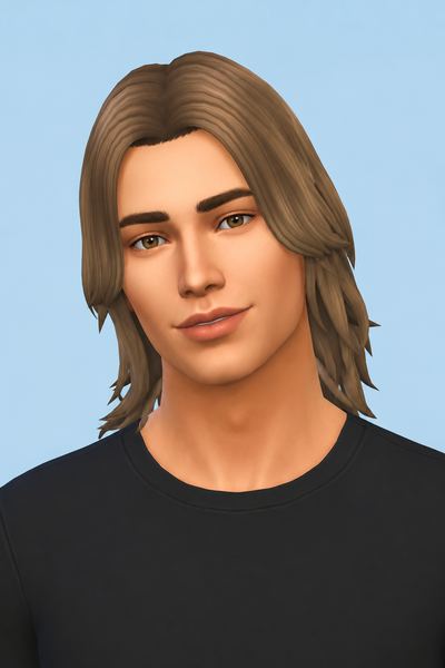Robert Hair (Hair Commissions) custom content (CC) for Sims 4 by jo_se_oh