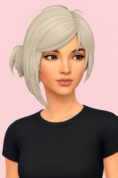 Vertin Hair & Hat (Hair Commissions) custom content (CC) for Sims 4 by jo_se_oh