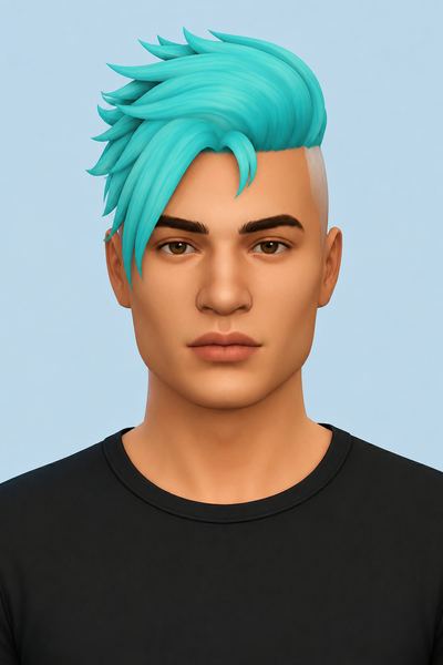 Chad Hair (Hair Commissions) custom content (CC) for Sims 4 by jo_se_oh