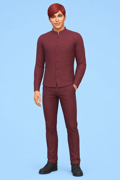Gaara Hair & Tattoo (Hair Commissions) custom content (CC) for Sims 4 by jo_se_oh