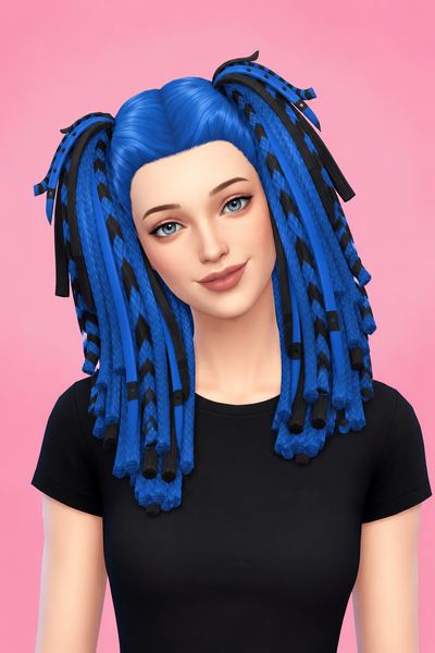Sybill Hair & Overlay (Hair Commissions) custom content (CC) for Sims 4 by jo_se_oh