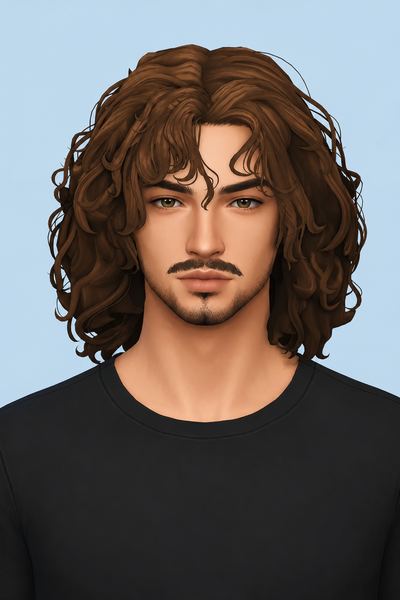 Conan Hair (Hair Commissions) custom content (CC) for Sims 4 by jo_se_oh