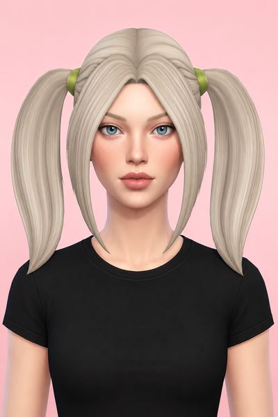Samara Hair & Accessory (Hair Commissions) custom content (CC) for Sims 4 by jo_se_oh