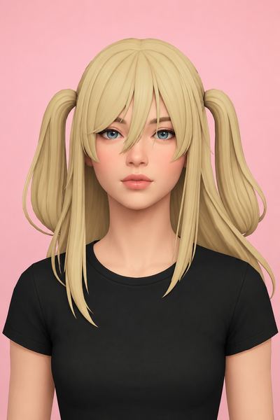 Ara Hair (Hair Commissions) custom content (CC) for Sims 4 by jo_se_oh