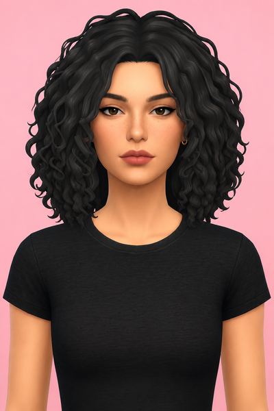 Virginia Hair (Hair Commissions) custom content (CC) for Sims 4 by jo_se_oh