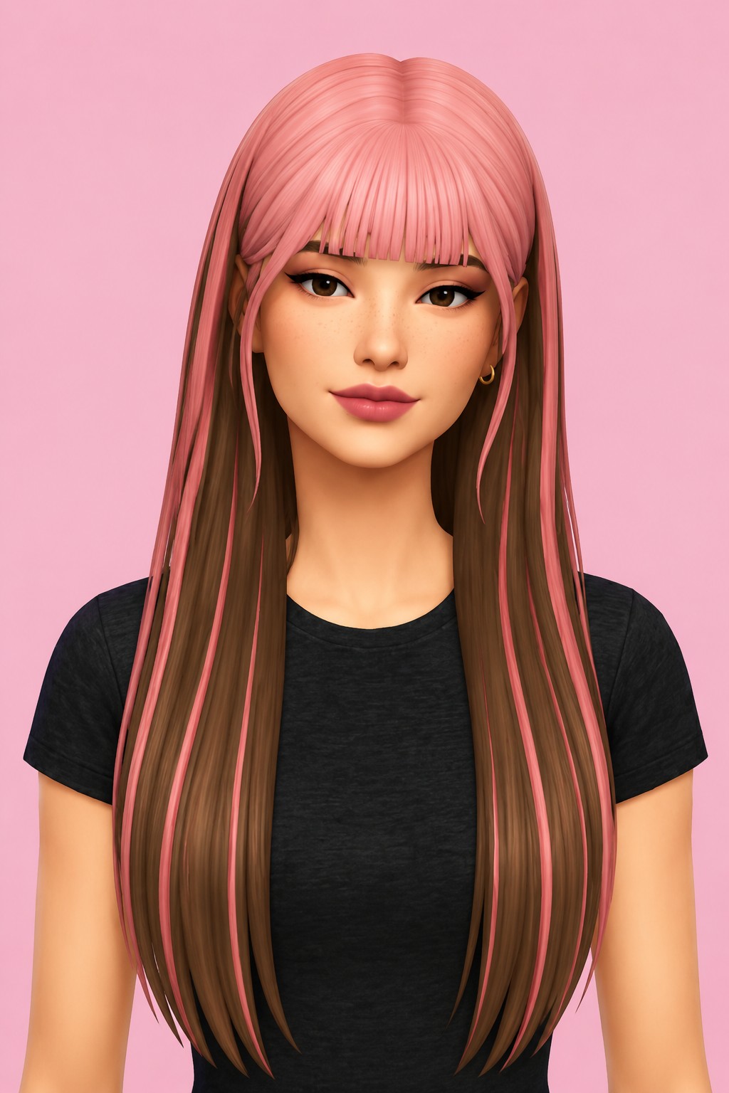 Kella Hair custom content (CC) for Sims 4 by jo_se_oh