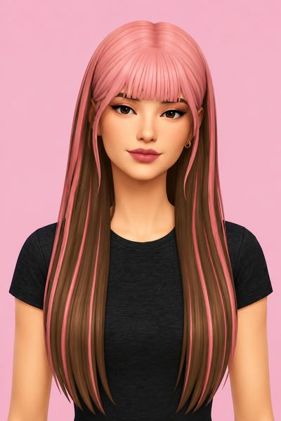 Kella Hair custom content (CC) for Sims 4 by jo_se_oh