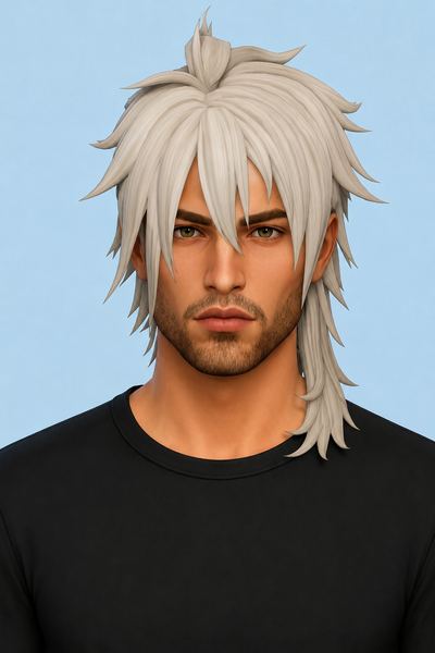 Crow Hair (Hair Commissions) custom content (CC) for Sims 4 by jo_se_oh