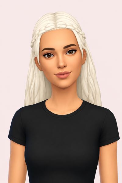 Olive Specter Hair (TS2 to TS4) custom content (CC) for Sims 4 by jo_se_oh